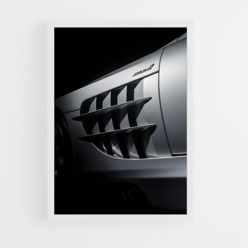 Poster raffiné McLaren SLR – affiche Mercedes (vue 3)